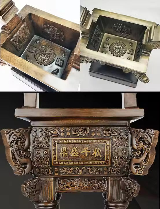 Ding Square Resin Incense Burner