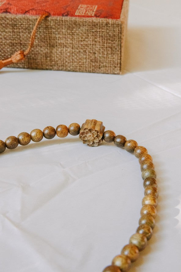 108 Beads Natural Agarwood Mala