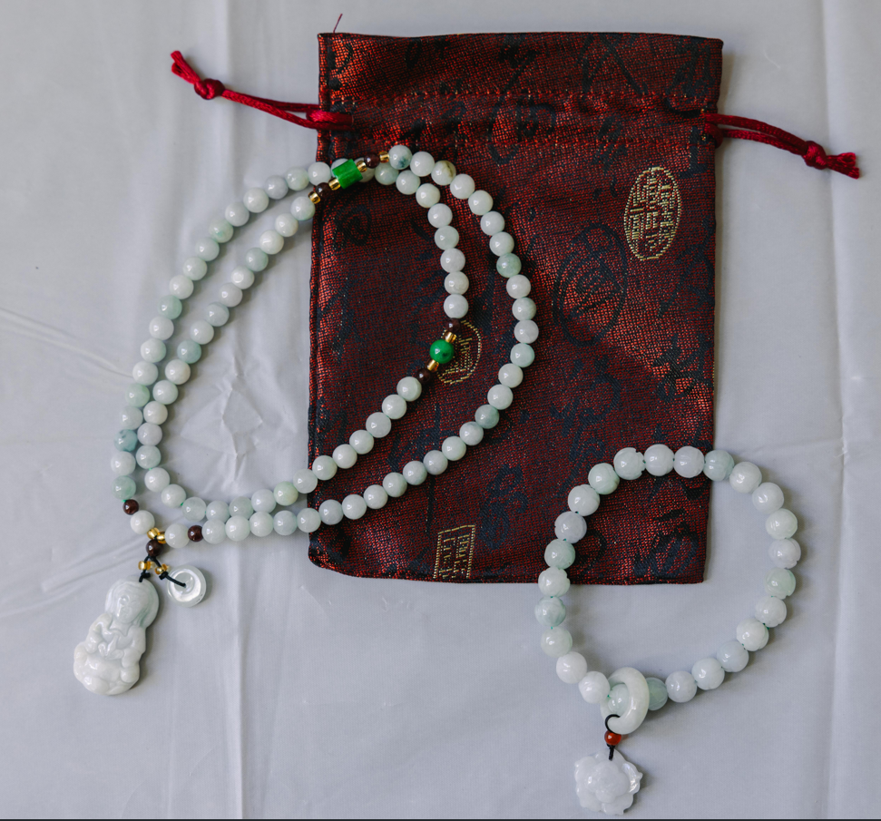 Jade Bead Jewelry Set