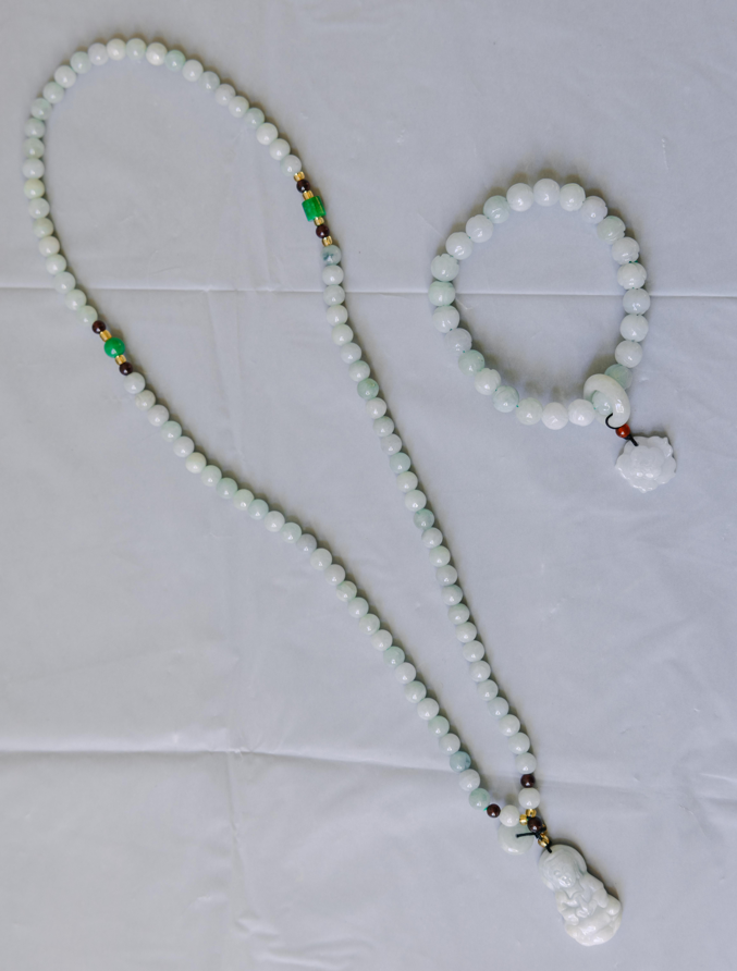 Jade Bead Jewelry Set