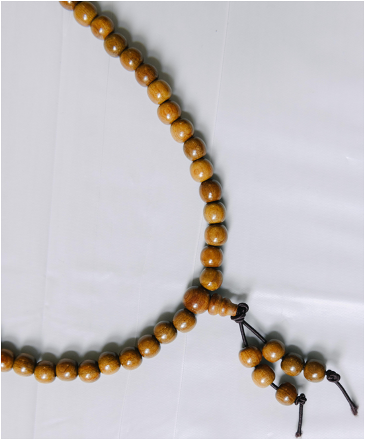 Yellow Wooden Prayer Beads