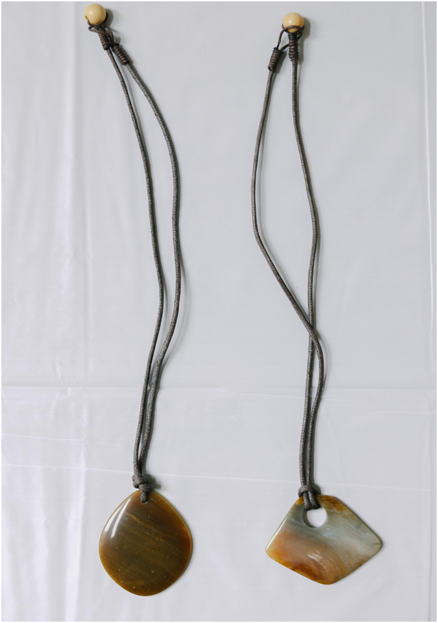 Natural Agate Stone Pendant Necklace