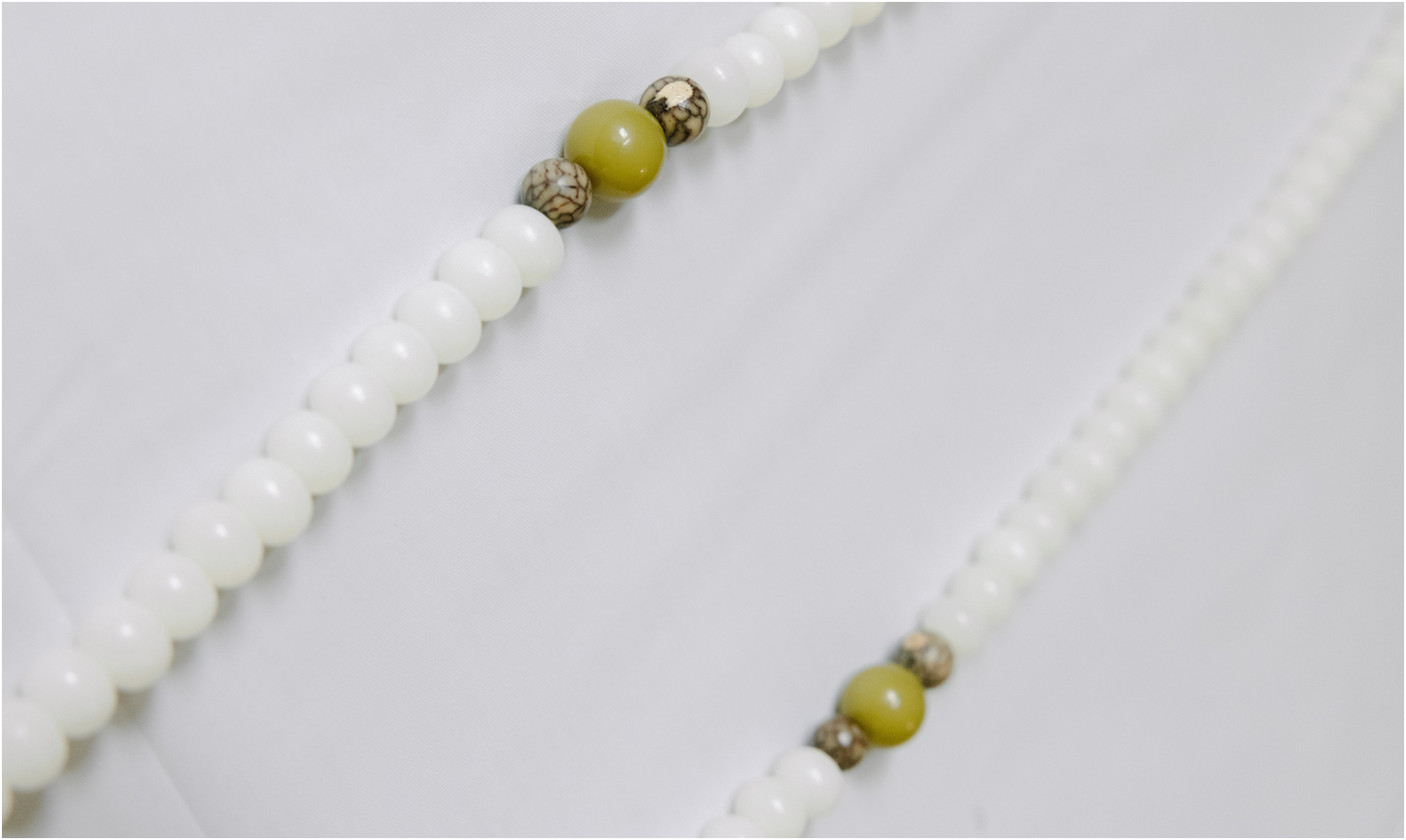 Elegant Serenity Jade Mala Beads Necklace