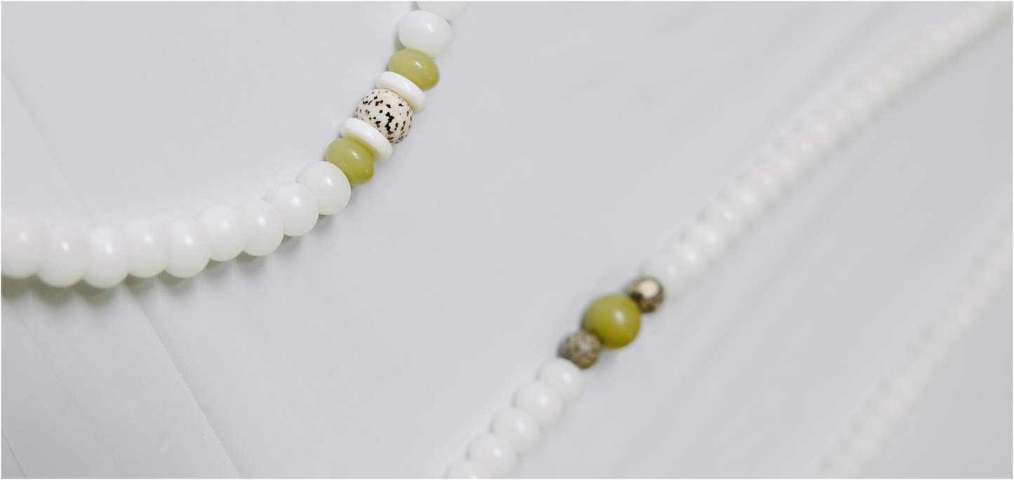 Elegant Serenity Jade Mala Beads Necklace