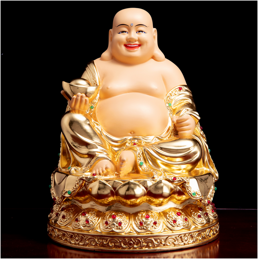 Golden Enlightenment Buddha Statue