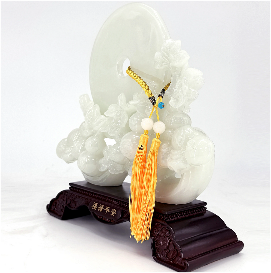 Lucky Jade Bi Disc Ornament