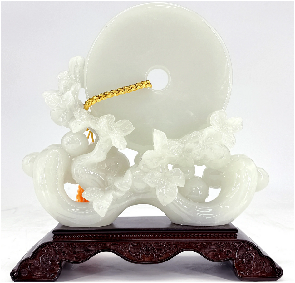 Lucky Jade Bi Disc Ornament