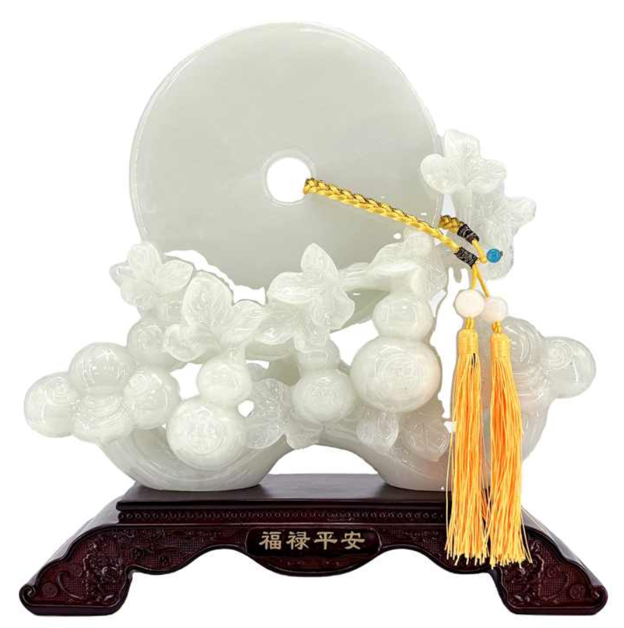 Lucky Jade Bi Disc Ornament