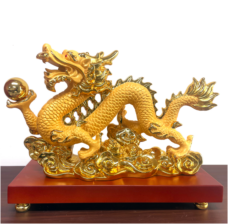Golden Dragon Statue