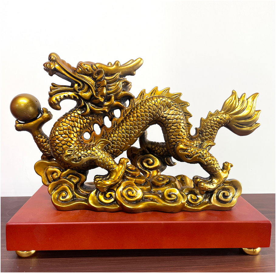 Golden Dragon Statue