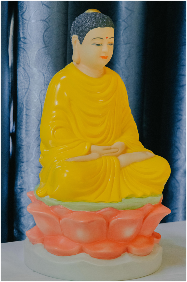 Buddha Statue - Serenity in Yellow