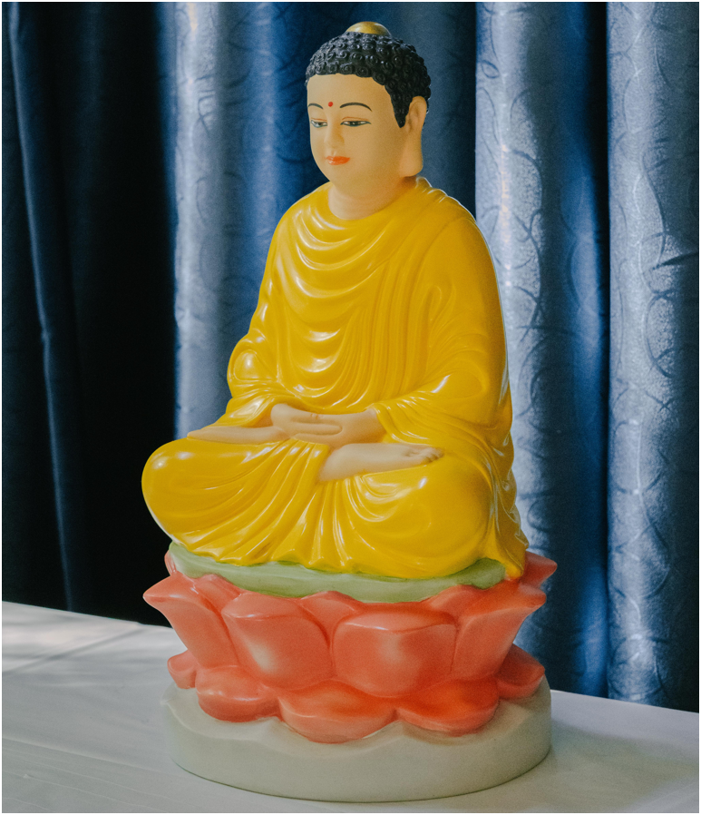 Buddha Statue - Serenity in Yellow
