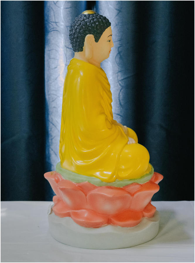 Buddha Statue - Serenity in Yellow