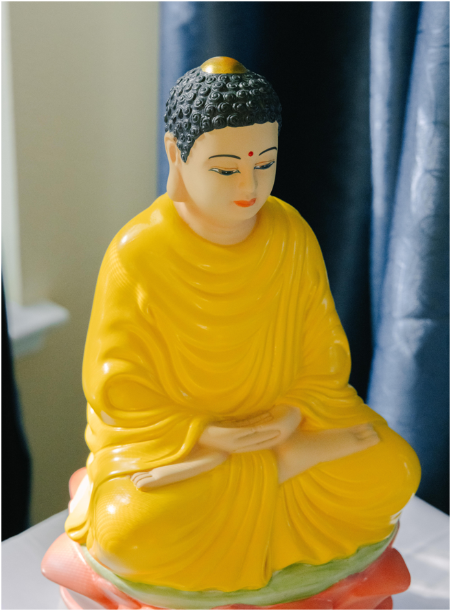 Buddha Statue - Serenity in Yellow
