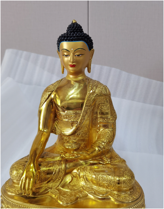 Divine Serenity - Golden Buddha Statue
