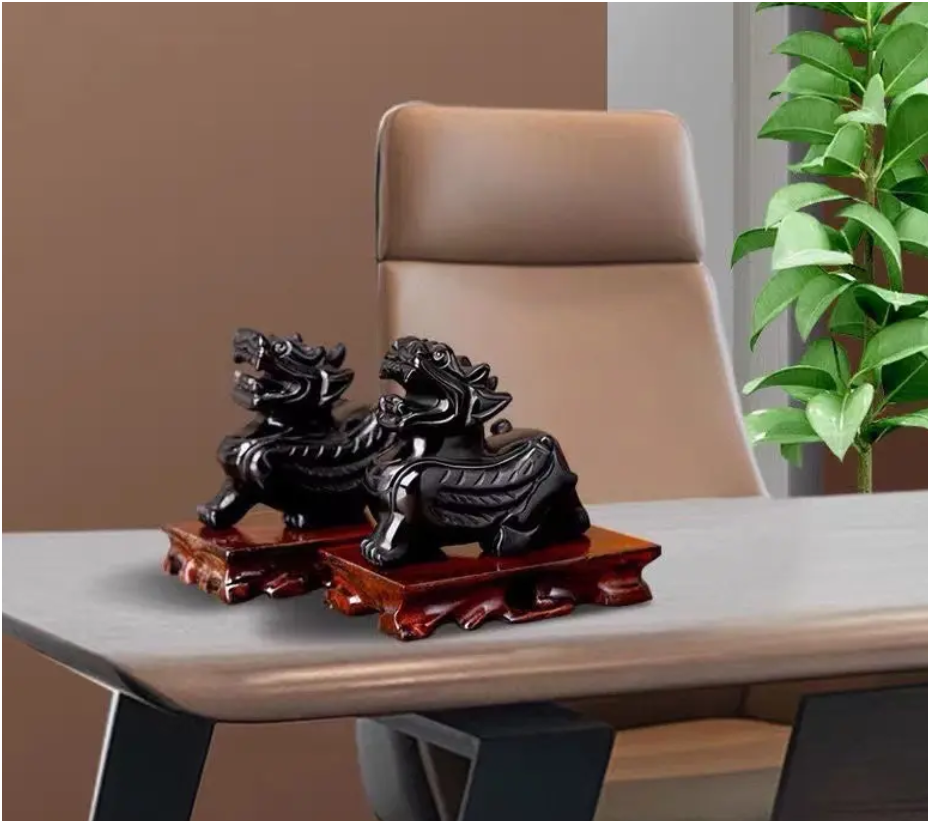 Obsidian Guardian Pixiu Pair