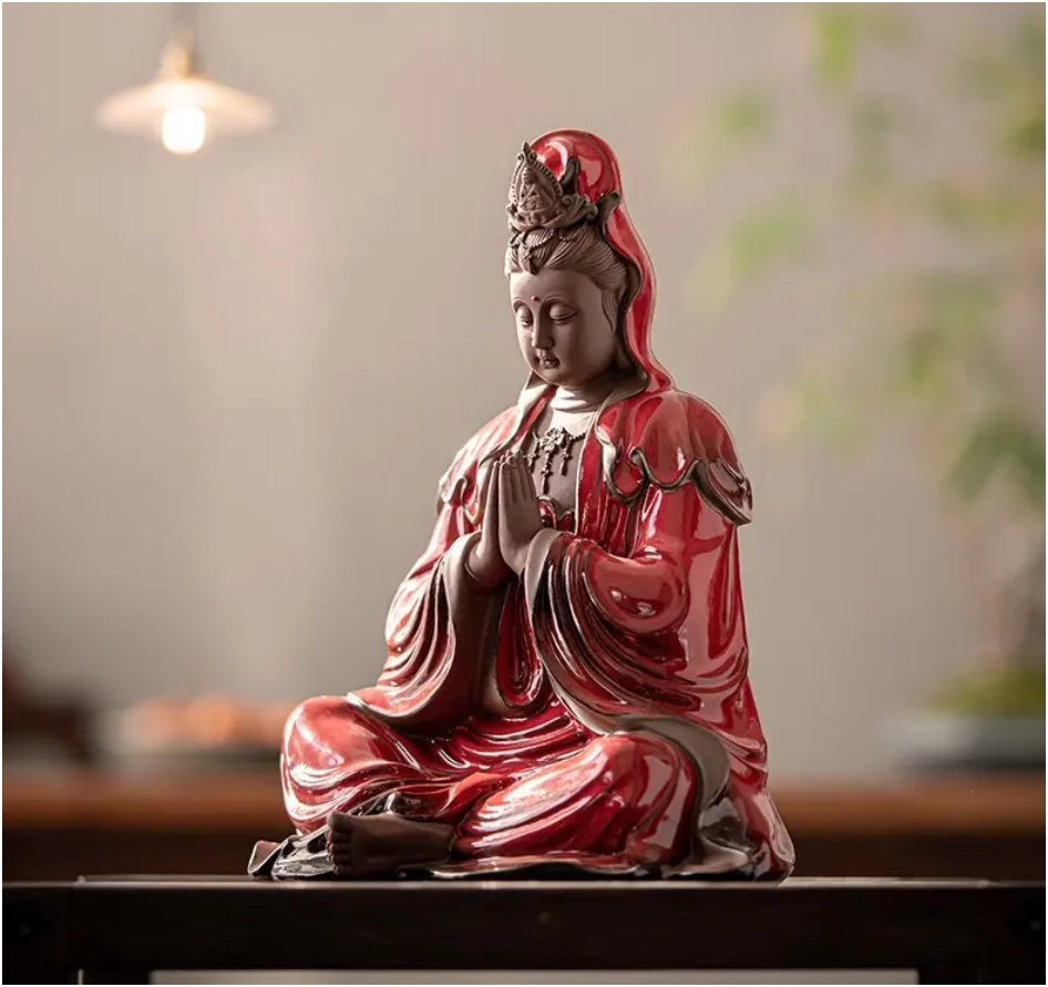 Guanyin Bodhisattva Ceramic Statue