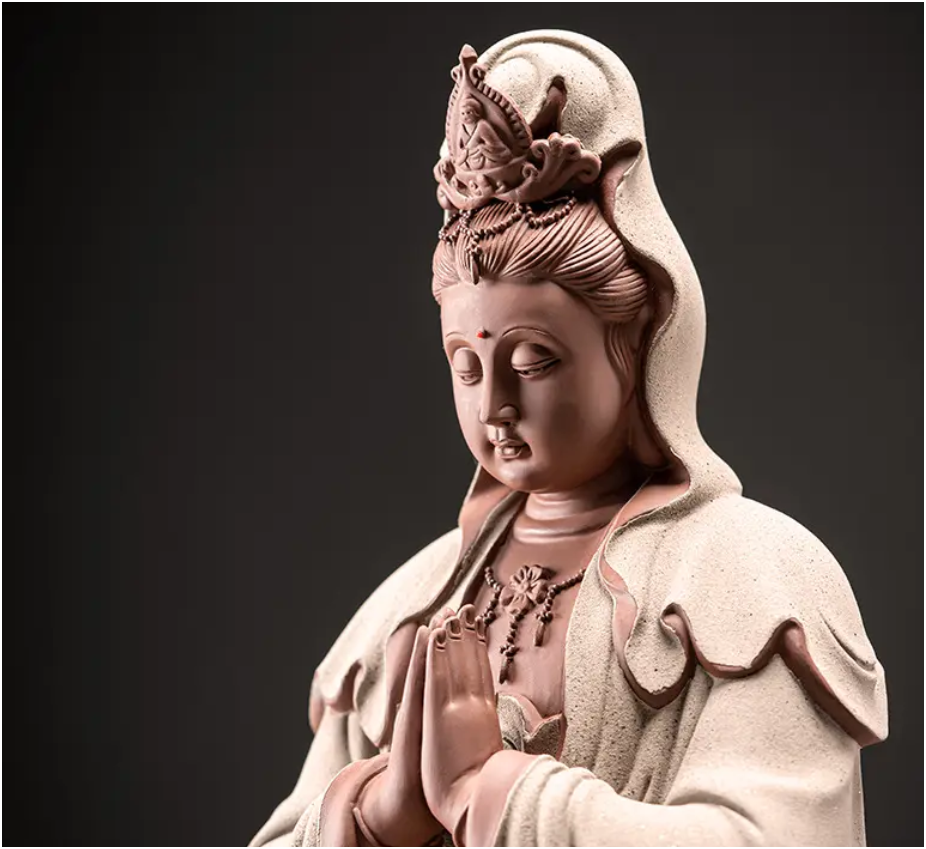 Guanyin Bodhisattva Ceramic Statue