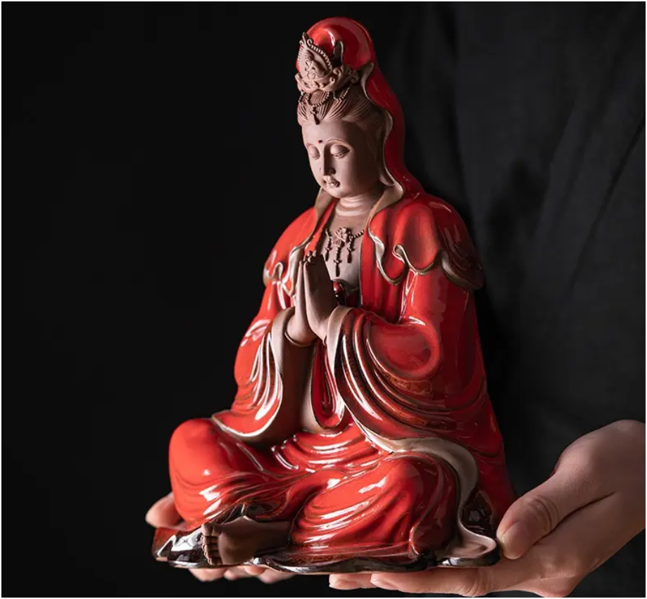 Guanyin Bodhisattva Ceramic Statue