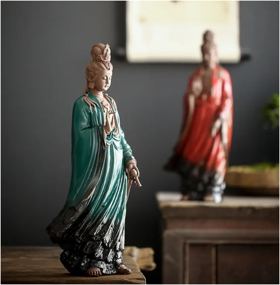 Elegant Standing Guanyin Statue