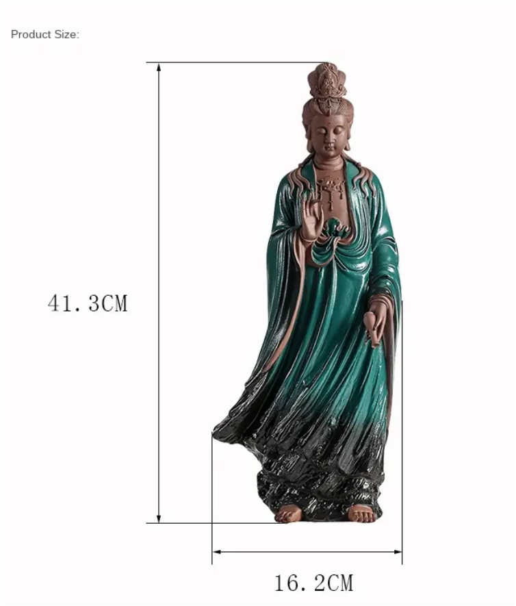 Elegant Standing Guanyin Statue
