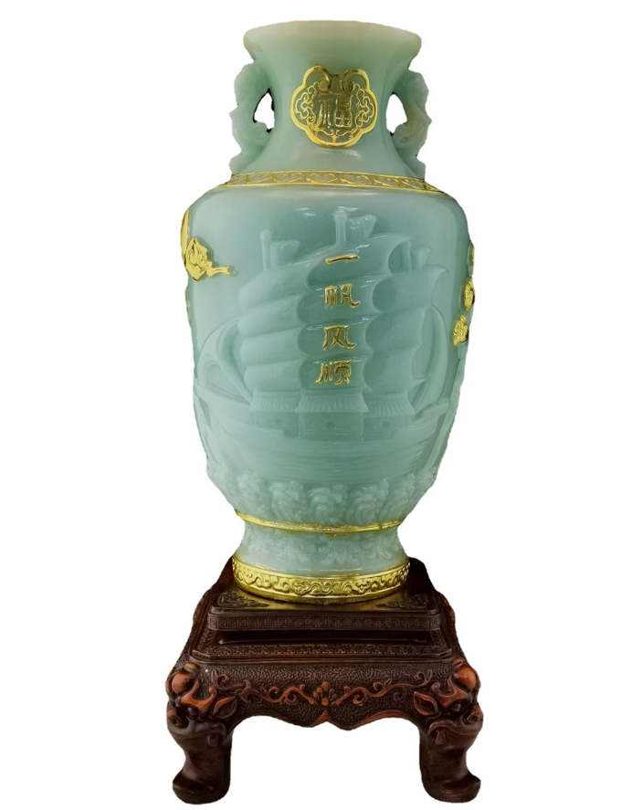 Elegant Jade Vase