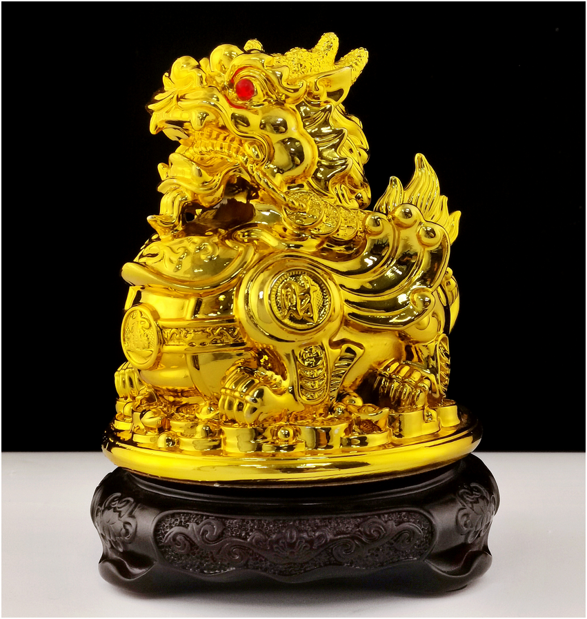 Golden Pixiu Wealth Statue