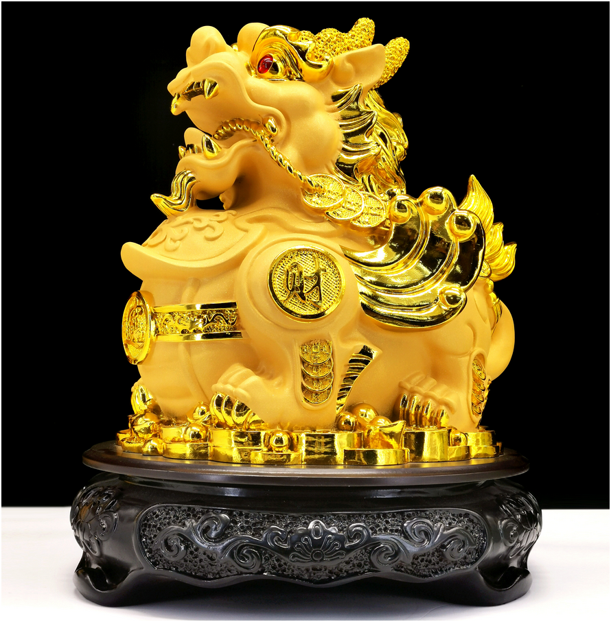 Golden Pixiu Wealth Statue