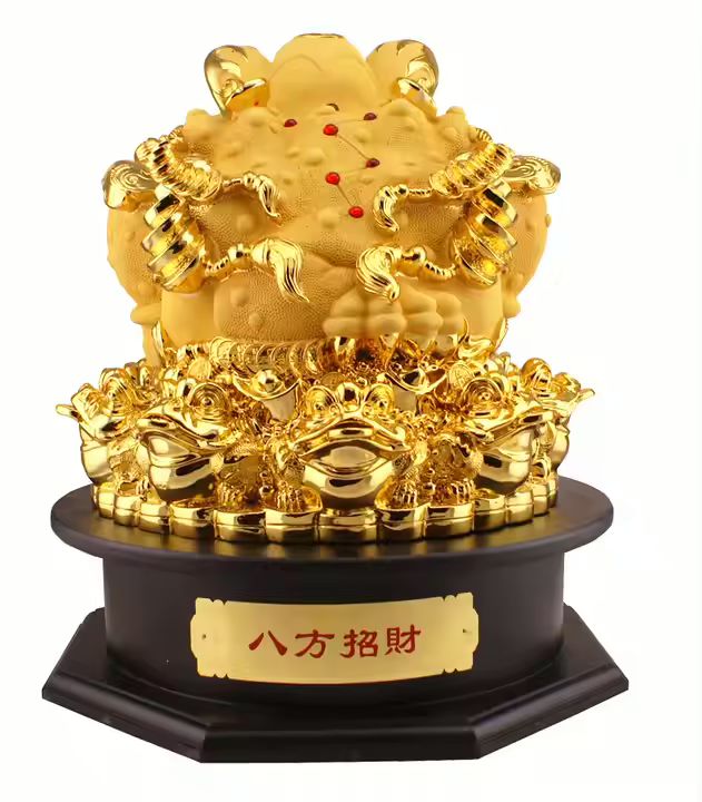 Prosperity Frog Resin Statue