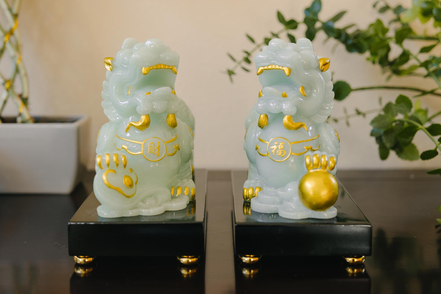 Lucky Jade Pixiu Statue
