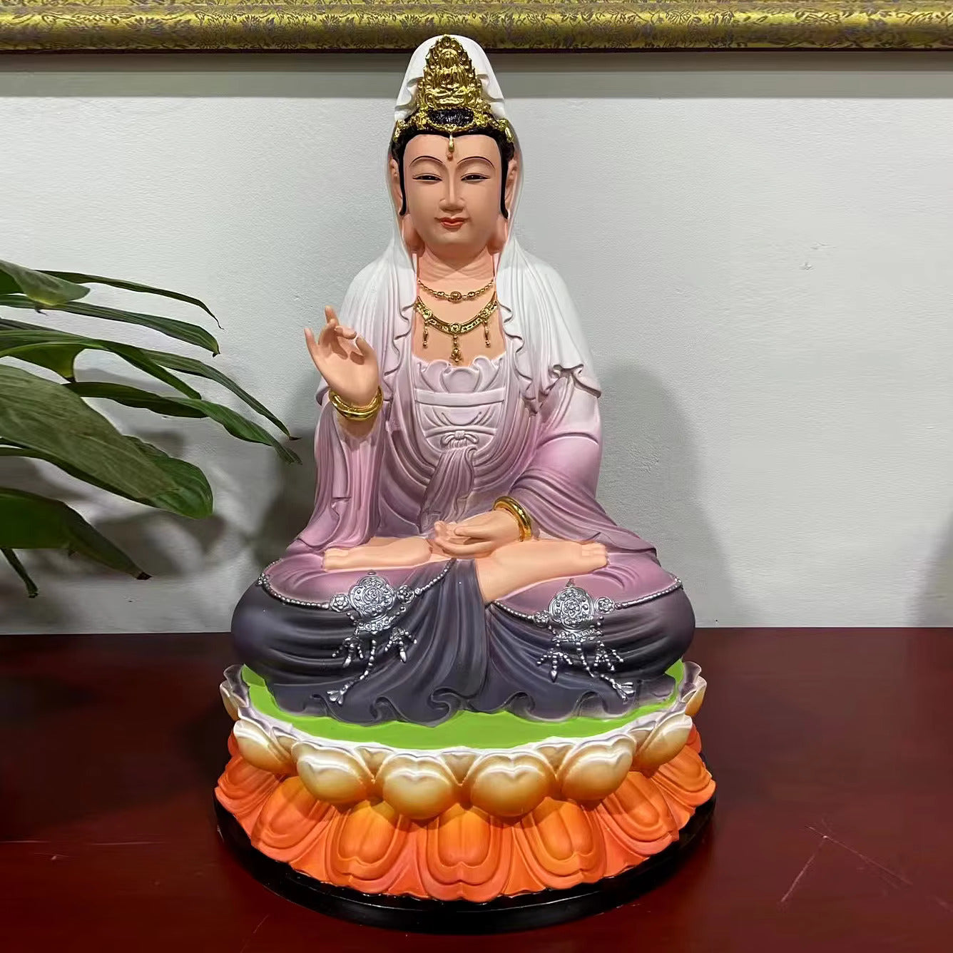 Sakyamuni Buddha Guanyin Bodhisattva Dizang King Maitreya Buddha Enshrines Statue