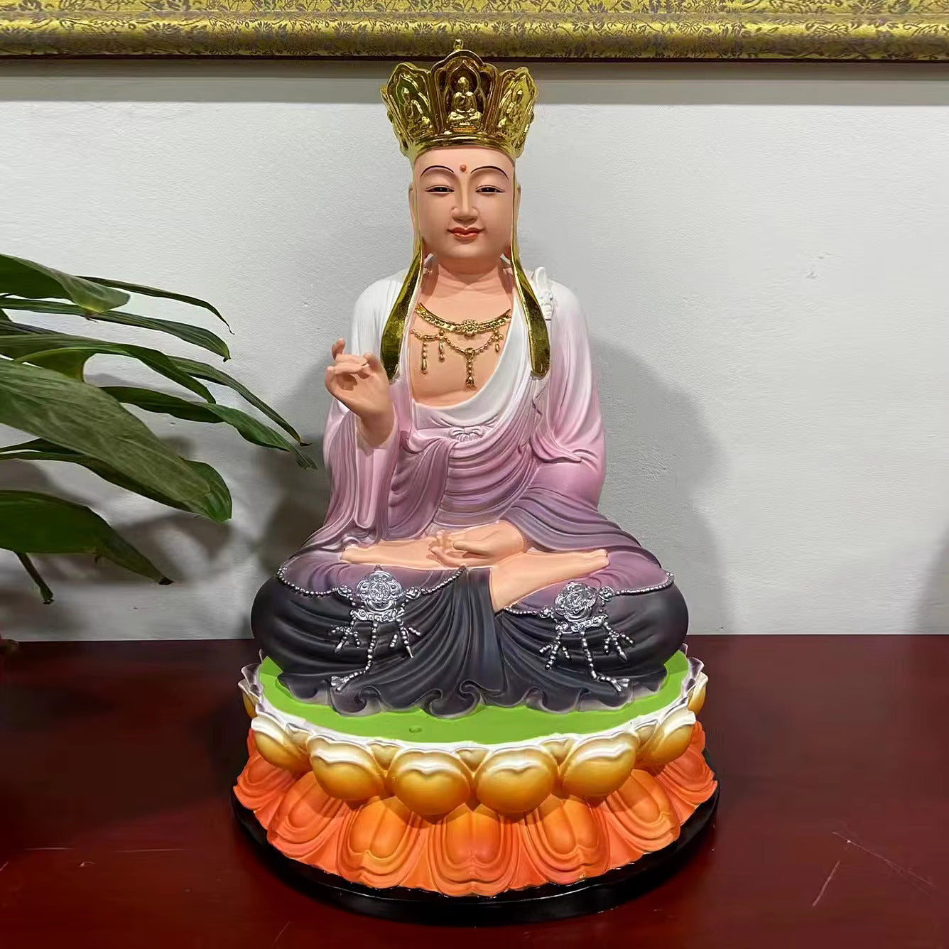 Sakyamuni Buddha Guanyin Bodhisattva Dizang King Maitreya Buddha Enshrines Statue