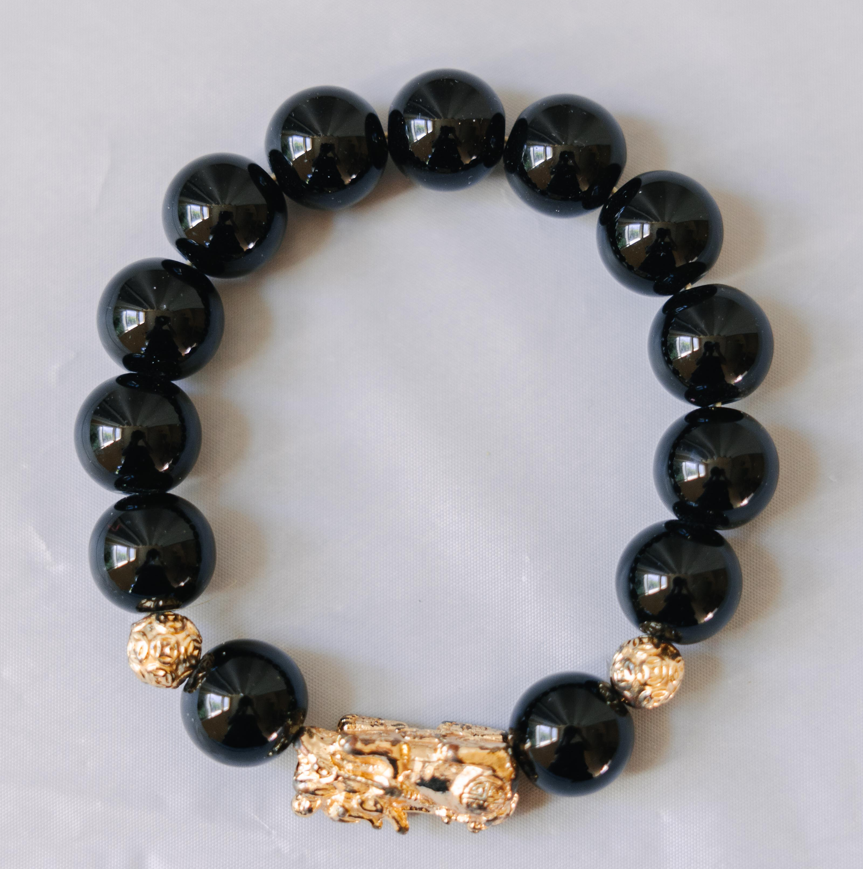 Black Stone Bracelets