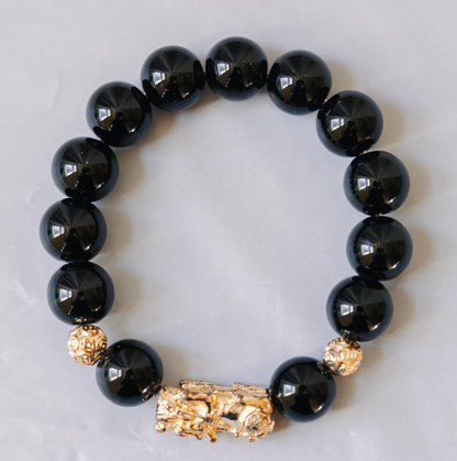 Black Stone Bracelets