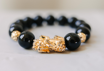 Black Stone Bracelets