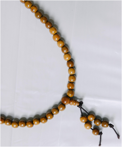 Yellow Wooden Prayer Beads