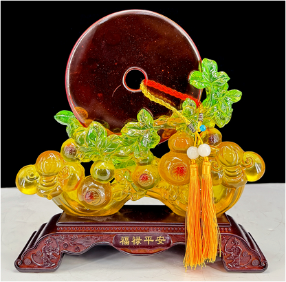 Lucky Jade Bi Disc Ornament