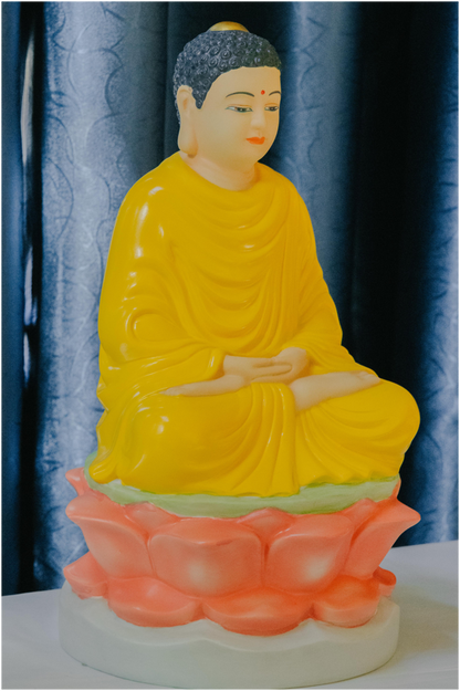 Buddha Statue - Serenity in Yellow