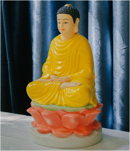 Buddha Statue - Serenity in Yellow
