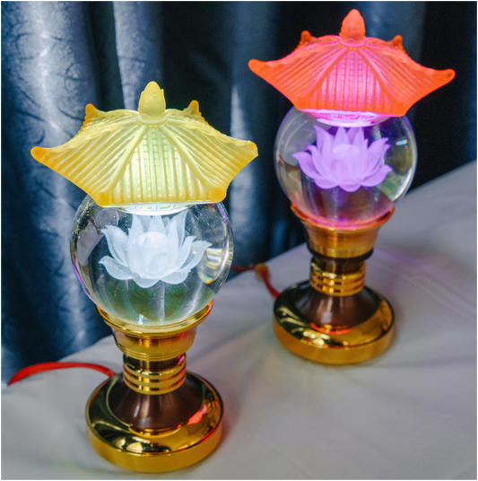 Lotus Fountain Lamp (Set of 2)