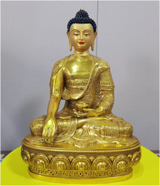 Divine Serenity - Golden Buddha Statue