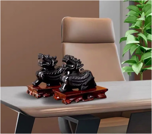 Obsidian Guardian Pixiu Pair