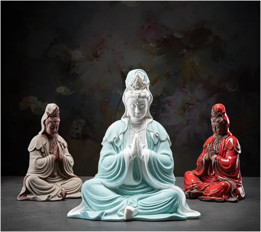 Guanyin Bodhisattva Ceramic Statue