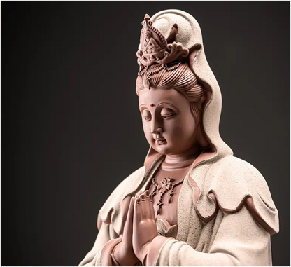 Guanyin Bodhisattva Ceramic Statue