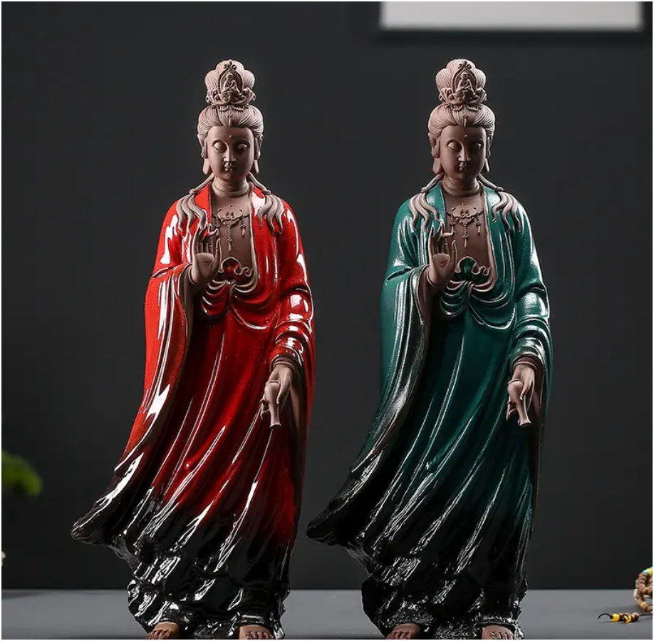 Elegant Standing Guanyin Statue