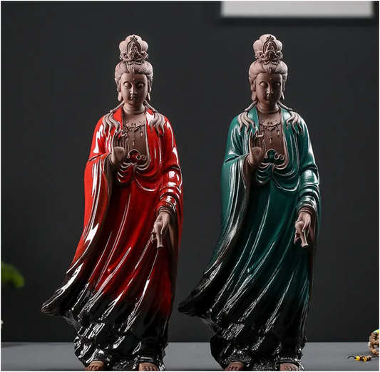 Elegant Standing Guanyin Statue