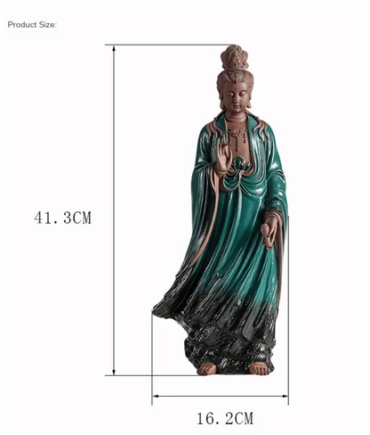 Elegant Standing Guanyin Statue