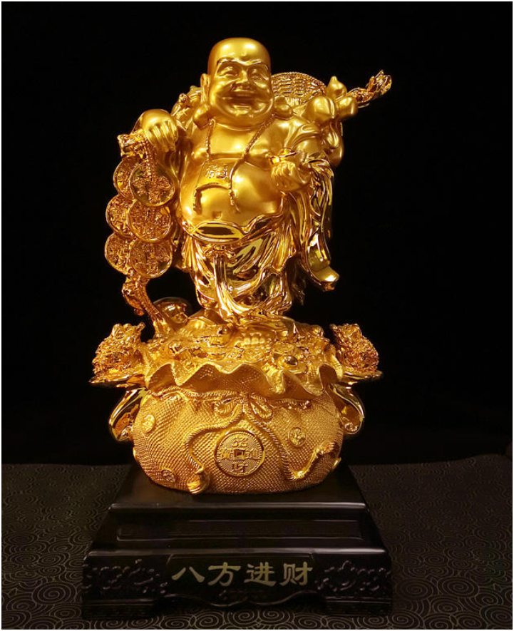 Gold Laughing Buddha
