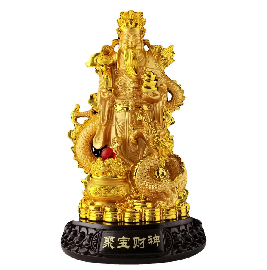 Golden Guan Yu Wealth & Protection Statue