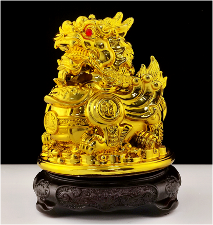 Golden Pixiu Wealth Statue